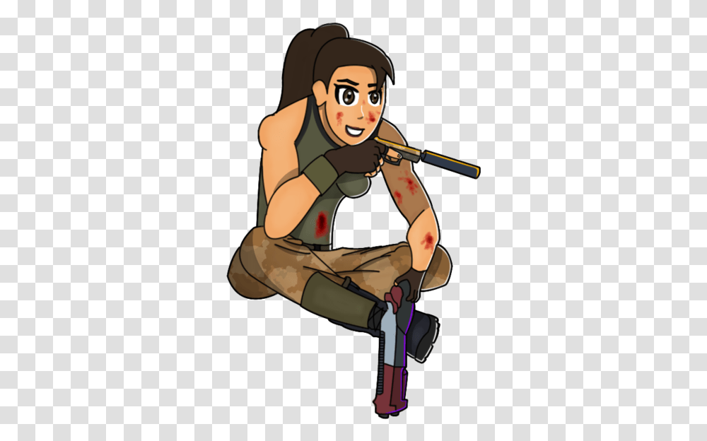 Royale Fortnite Battle Cartoon Hq Fortnite Animated Character, Person, Human, Kneeling, Ninja Transparent Png