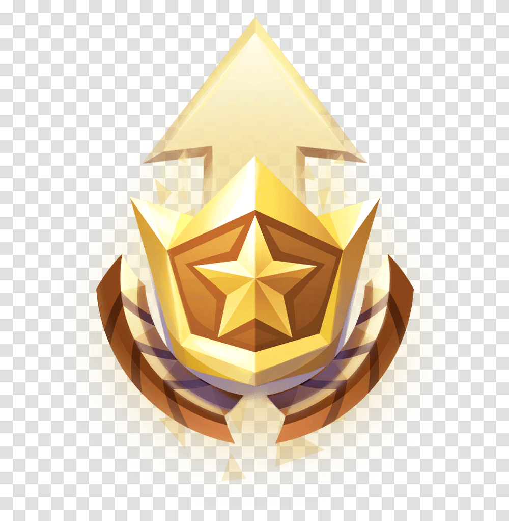 Royale Fortnite Pass Battle Logo Hq Battle Pass Logo, Symbol, Plant, Star Symbol, Gold Transparent Png