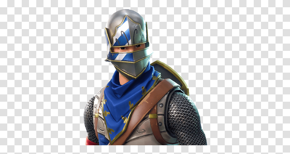 Royale Knight Fortnite Wallpapers Posted By Sarah Tremblay Blue Squire Fortnite, Armor, Helmet, Clothing, Apparel Transparent Png