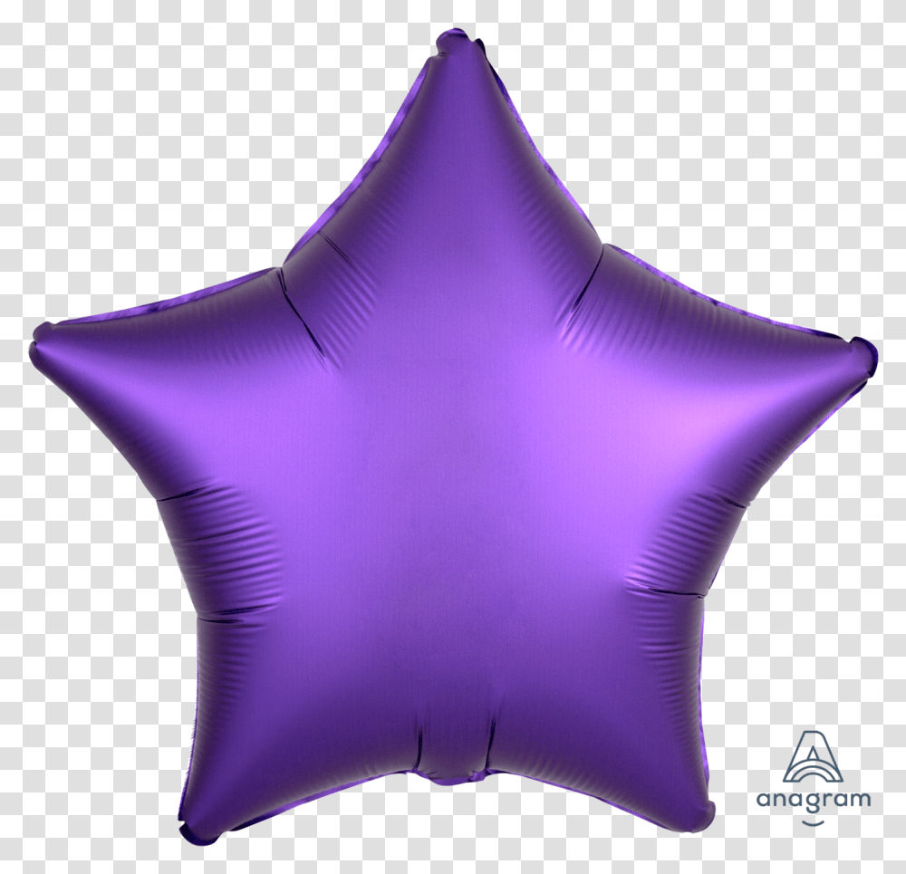 Royale Purple Balloon Purple Star Balloon, Star Symbol, Blouse, Clothing, Apparel Transparent Png