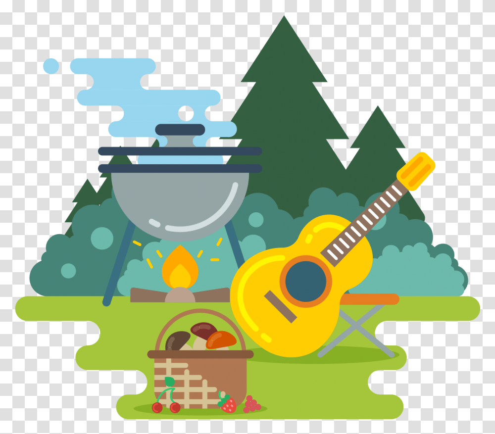Royalty Free Camping Illustration Adventure Free Vector Set, Jigsaw Puzzle, Game, Leisure Activities Transparent Png
