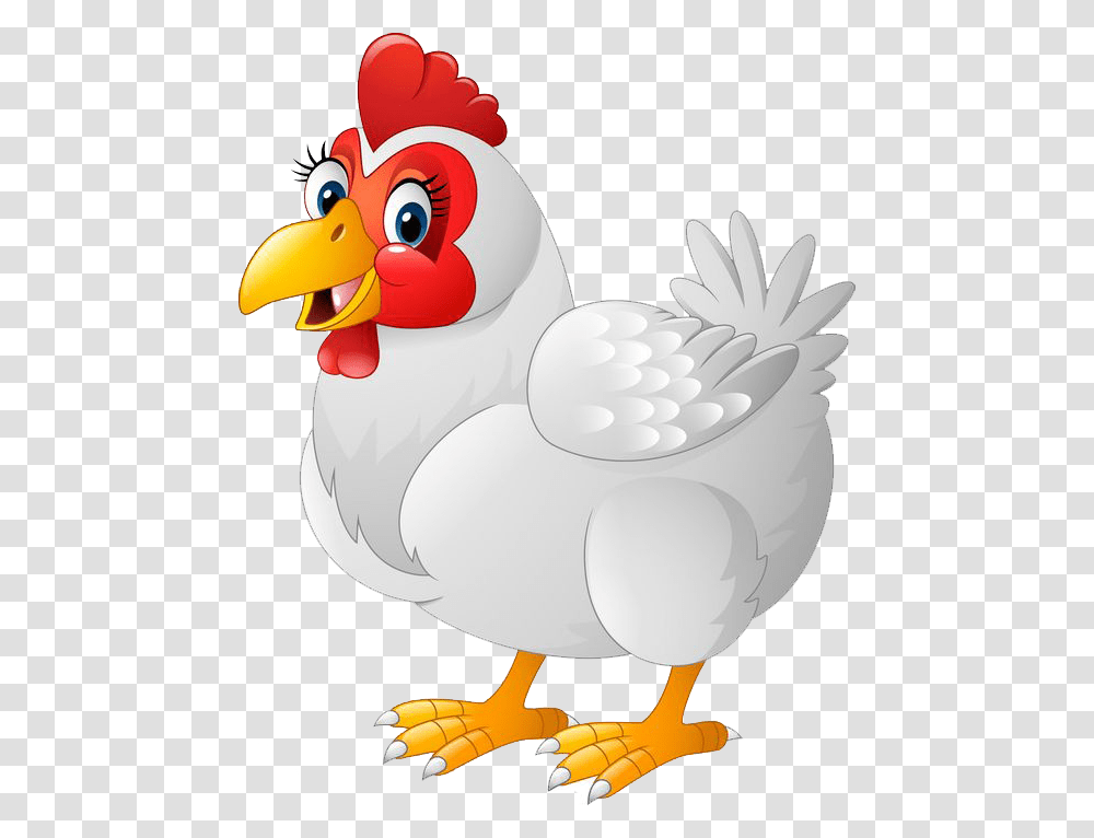 Royalty Free Cartoon Chicken, Bird, Animal, Poultry, Fowl Transparent Png
