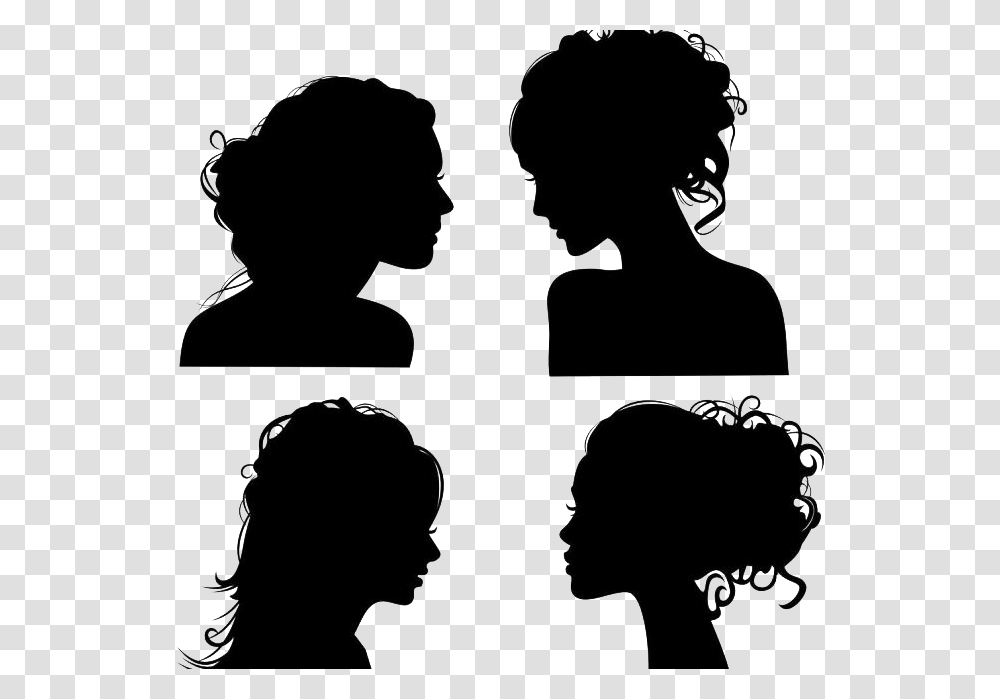 Royalty Free Face Woman Clip Art Head Silhouette Woman Free, Person, Human, Stencil, Hair Transparent Png