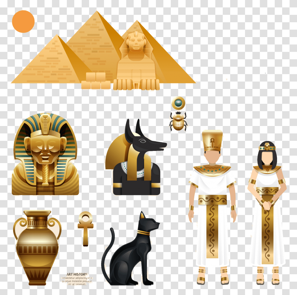 Royalty Free Features Icon Cat Egypt Concept Art, Architecture, Building, Figurine Transparent Png