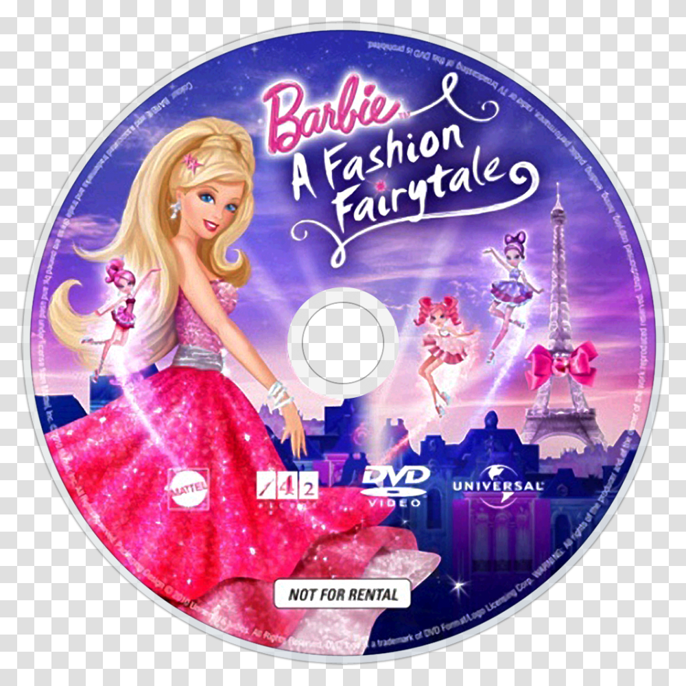 Royalty Free Library A Fashion Fairy Tale Barbie Fashion Fairytale Dvd, Disk, Person, Human, Poster Transparent Png