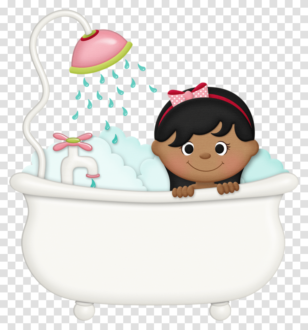 Royalty Free Library Ch B Squeakyclean Kit Bathing Clipart, Tub, Birthday Cake, Dessert, Food Transparent Png