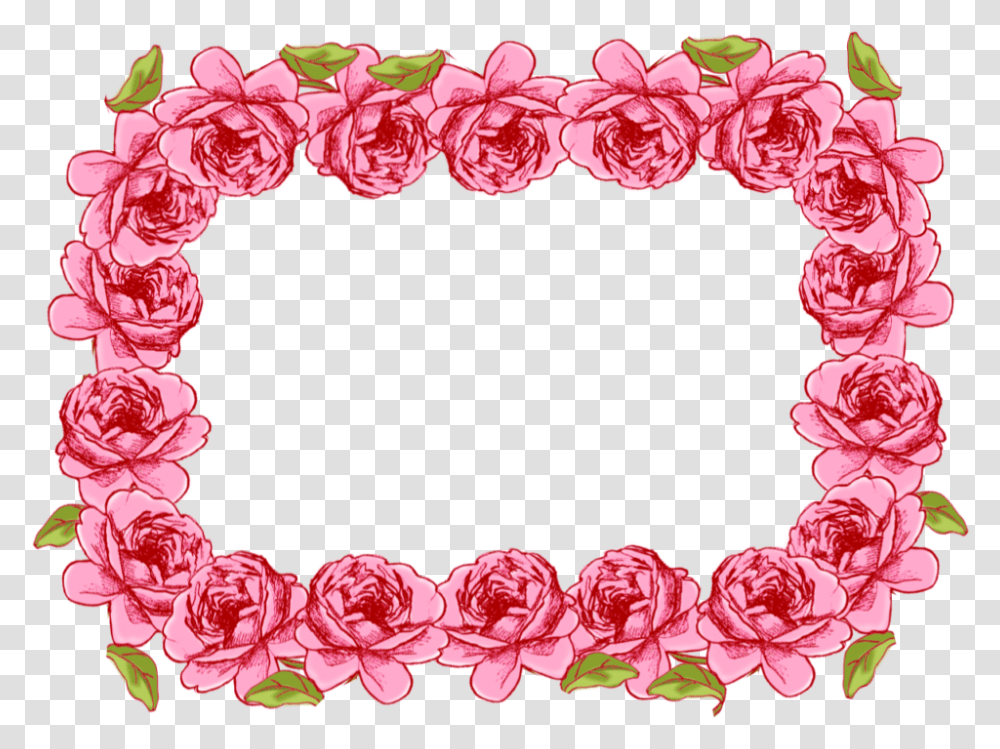 Royalty Free Library Garland Vector Frame Portable Network Graphics, Plant, Rose, Flower, Blossom Transparent Png