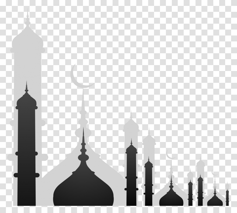 Royalty Free Library Stock Illustration Royalty Free Ramadan Background Black And White, Dome, Architecture, Building, Spire Transparent Png
