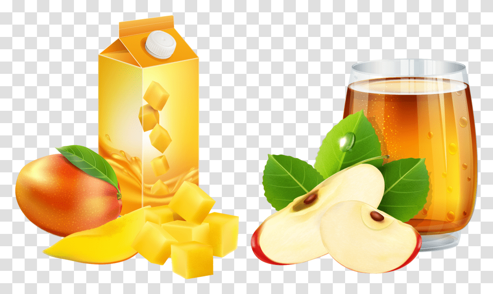 Royalty Free Stock Mango Clipart Juice Jugos De Fruta Dibujo, Beverage, Plant, Glass, Alcohol Transparent Png
