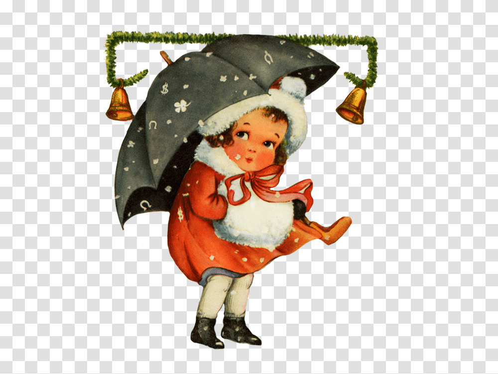 Royalty Free Vintage Christmas Clip Art, Figurine, Person, Sweets, Icing Transparent Png