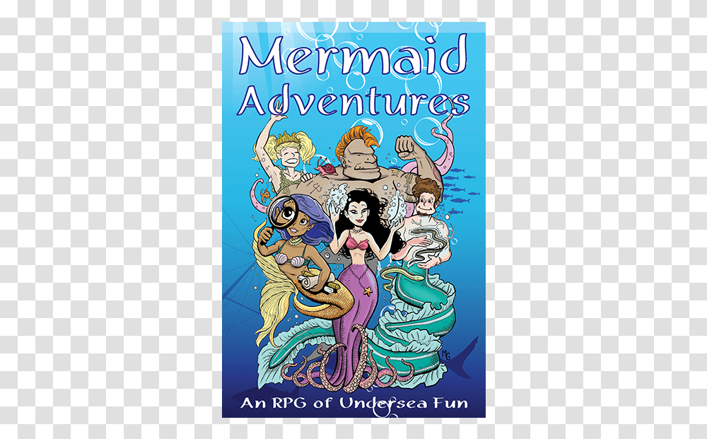 Rpg Mermaid, Book, Poster, Advertisement, Comics Transparent Png