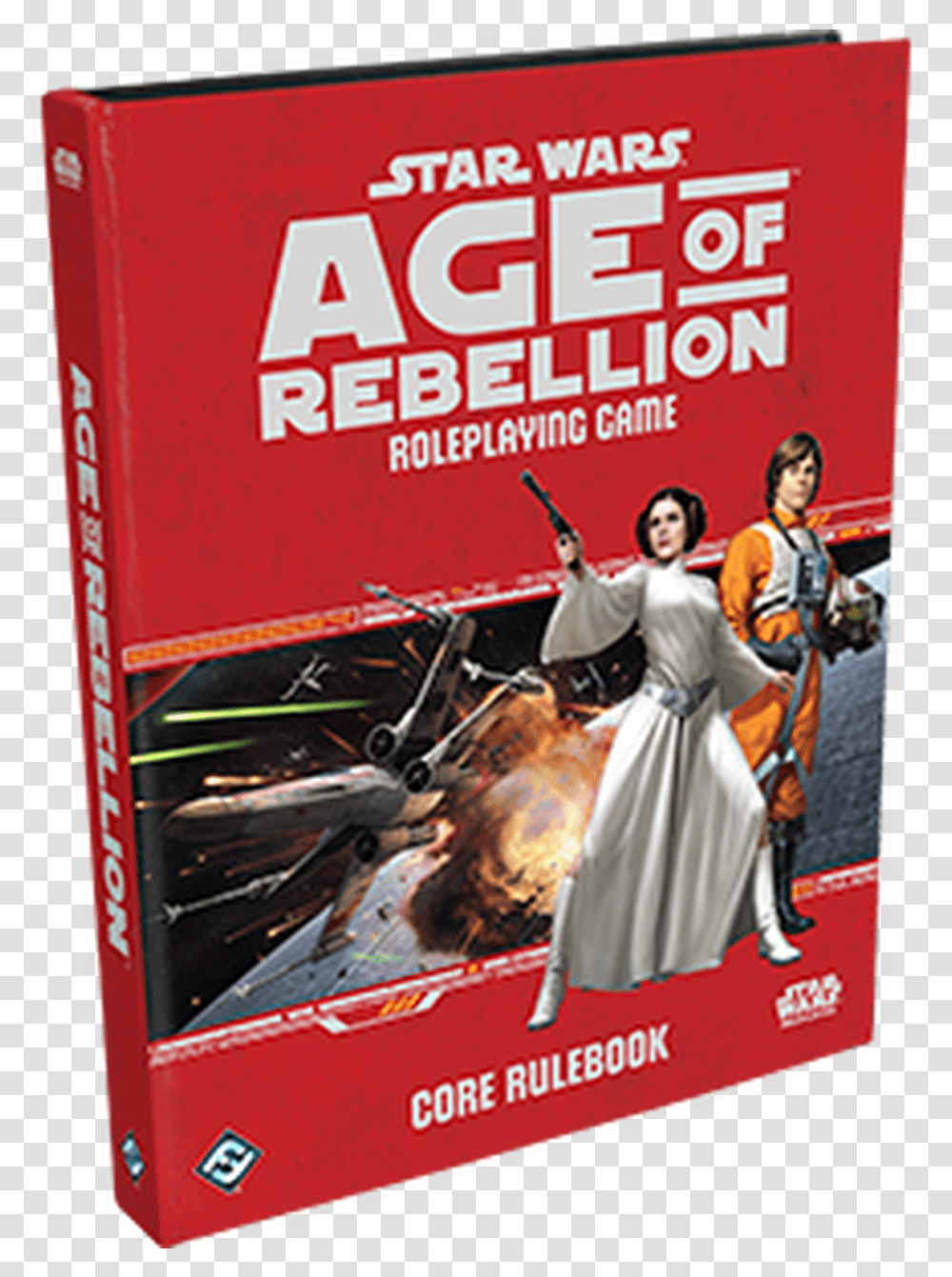 Rpg Star Wars Age Of Rebellion Core Rulebook Ffg Swa02 Star Wars Age Of Rebellion, Person, Poster, Advertisement, Flyer Transparent Png