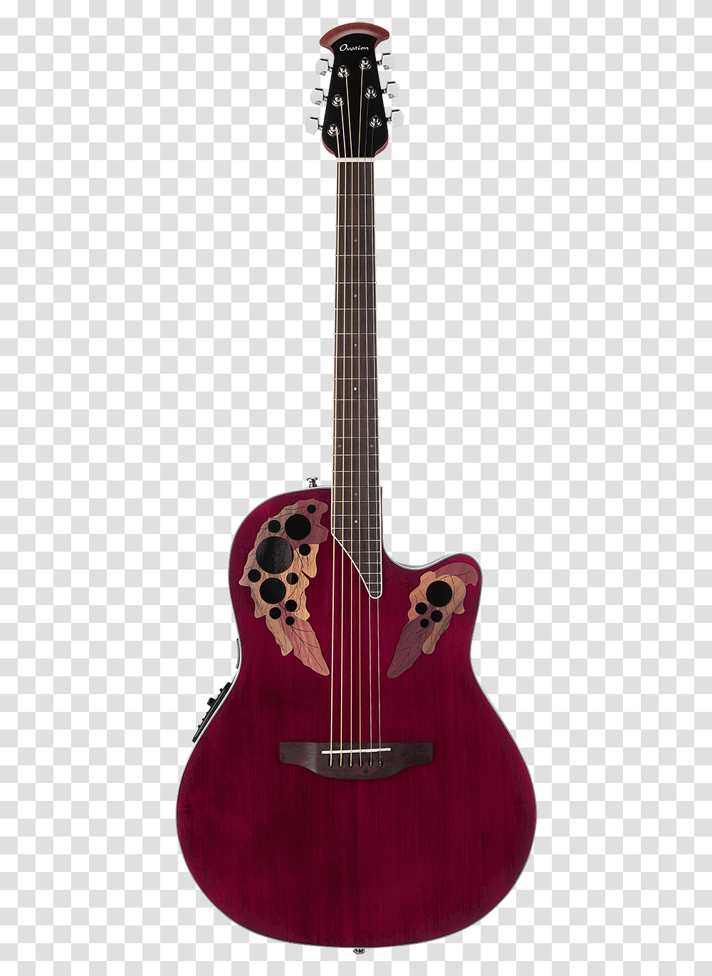 Rr Celebrity Elite Ruby Red Front Ovation Guitars Celebrity Elite, Leisure Activities, Musical Instrument, Lute, Bass Guitar Transparent Png