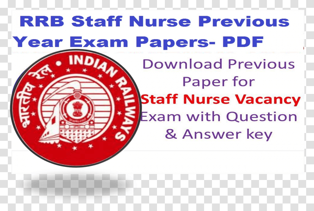 Rrb Staff Nurse Previous Question Papers, Logo, Trademark Transparent Png