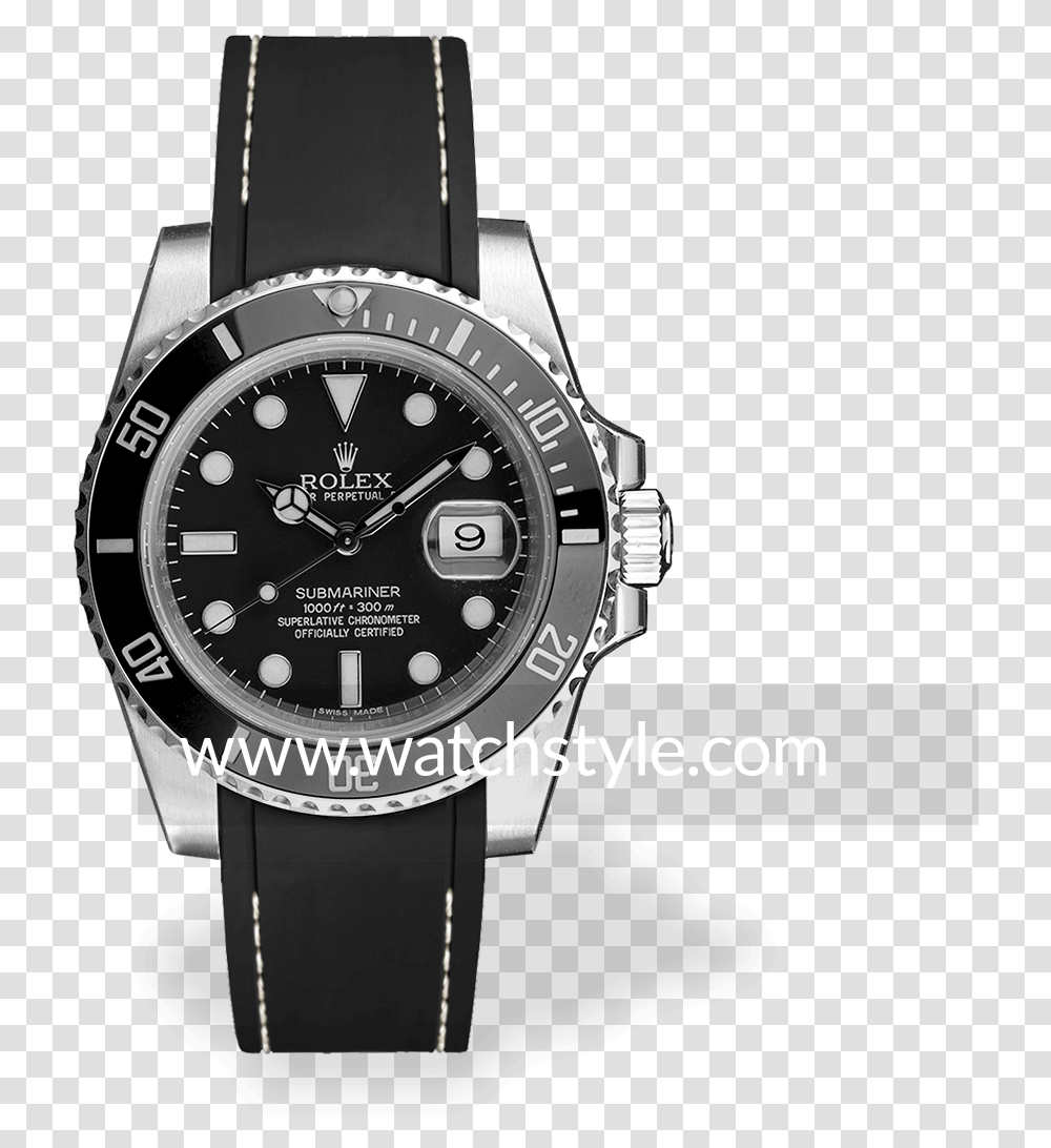 Rsr Submariner Negrohilo Blanco Rolex Yacht Master 42 Price, Wristwatch Transparent Png