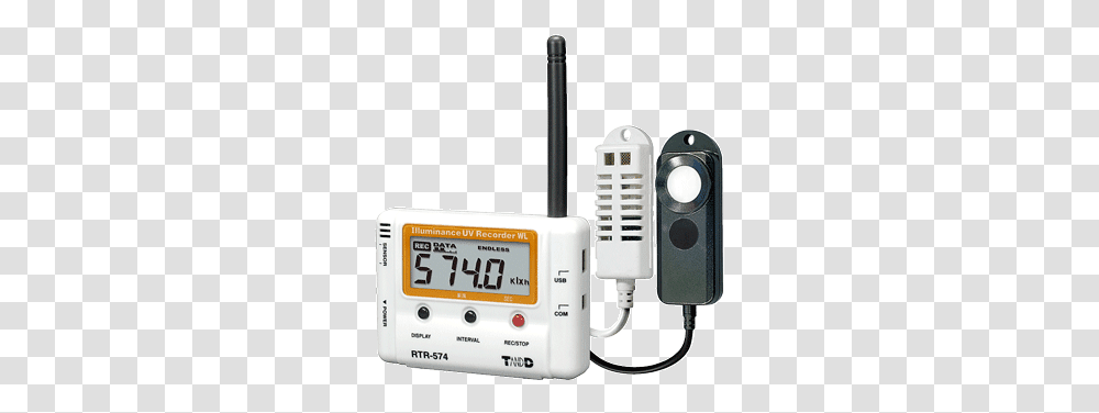 Rtr 574 S Wireless Temperature Humidity Light Data Data Logging System, Gas Pump, Machine, Electronics, Adapter Transparent Png