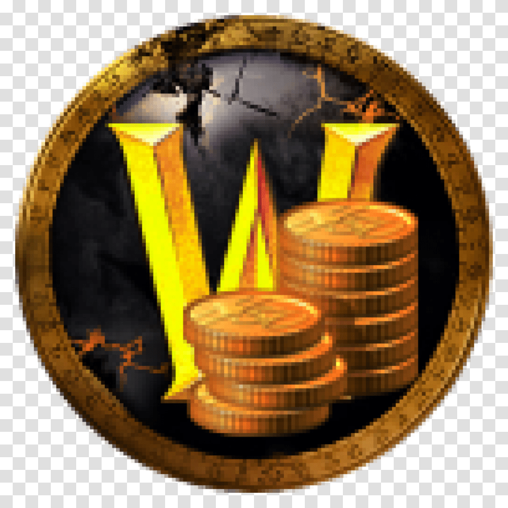 Ru Eu Us All Servers Low Prices Wow Gold Icon, Coin, Money Transparent Png