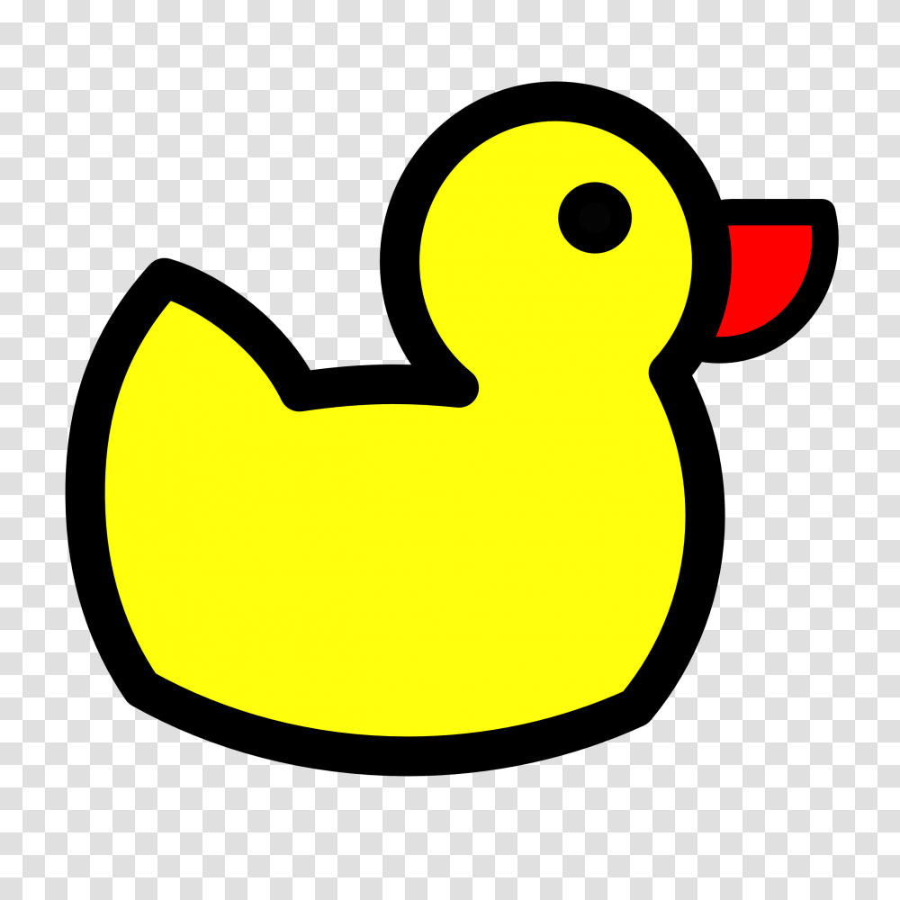 Rubber Duck Clipart Black And White, Animal, Bird, Poultry, Fowl Transparent Png