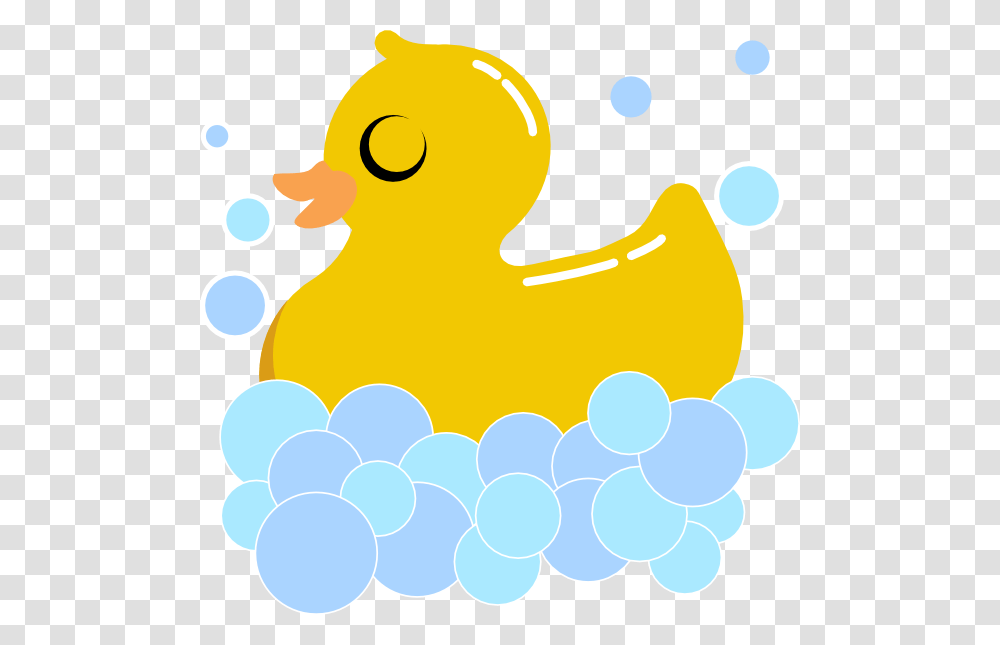 Rubber Duck With Bubbles Clip Art Clip Art Of Rubber Duck In Foam, Floral Design, Pattern Transparent Png