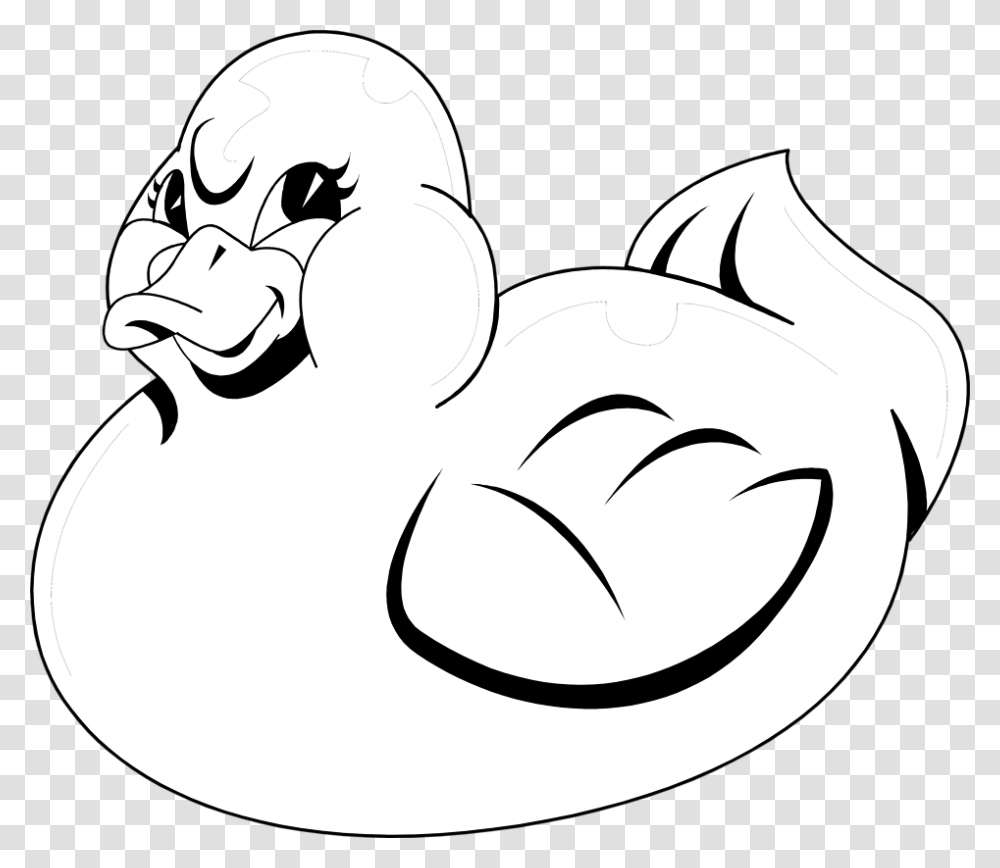 Rubber Ducky Clipart Black And White, Animal, Bird, Dodo, Goose Transparent Png
