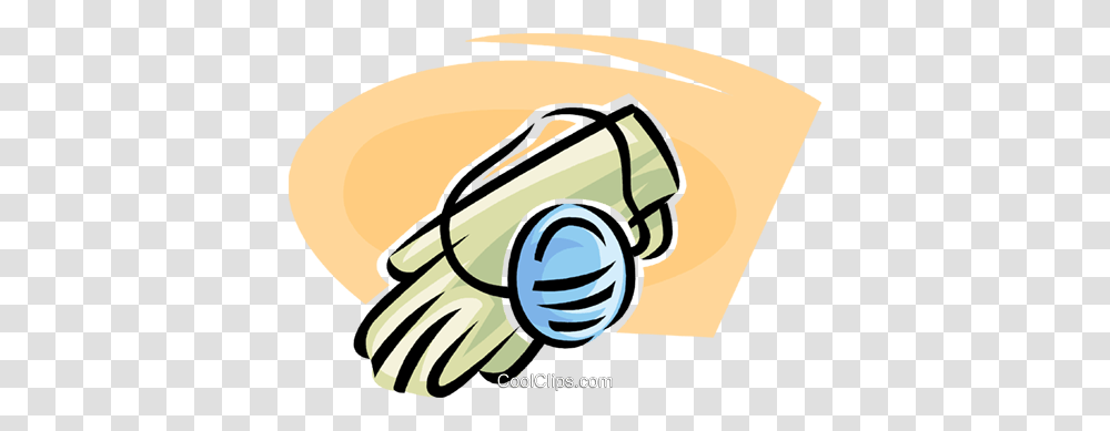 Rubber Gloves And A Surgical Mask Royalty Free Vector Clip Art, Apparel, Binoculars Transparent Png