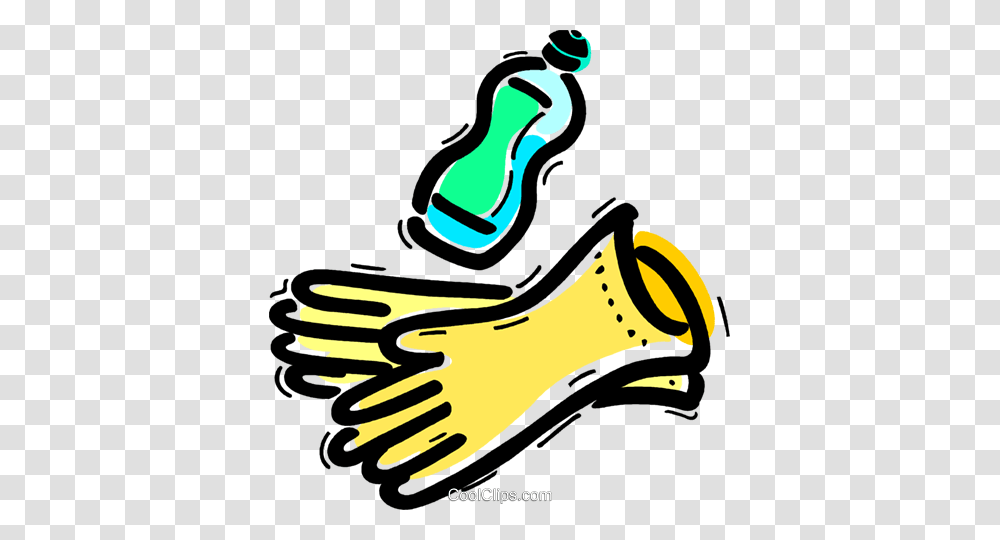 Rubber Gloves Royalty Free Vector Clip Art Illustration, Label, Leisure Activities Transparent Png