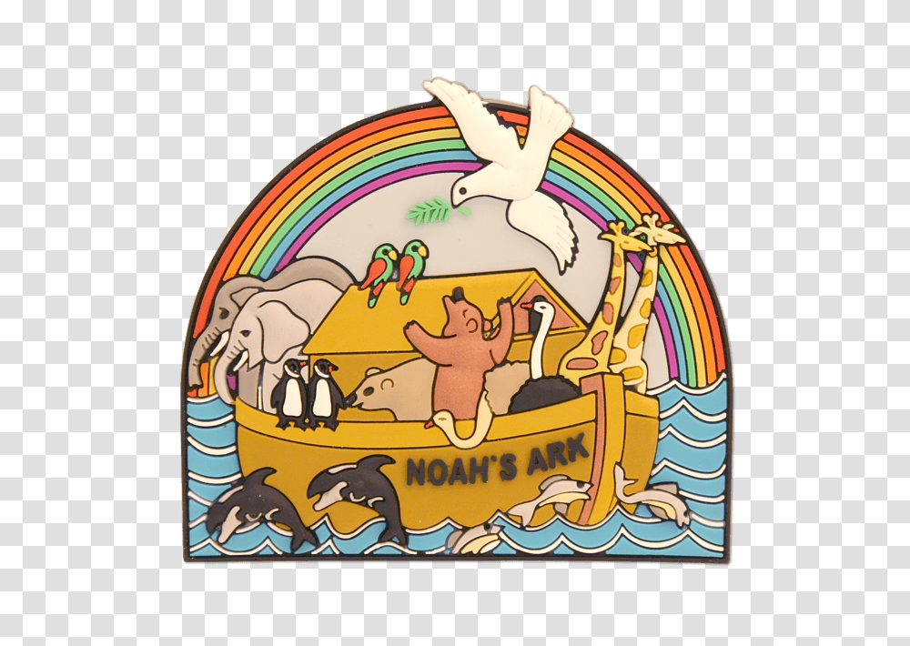 Rubber Magnet Featuring Noahs Ark And The Animals Inside, Elephant, Leisure Activities, Statue Transparent Png