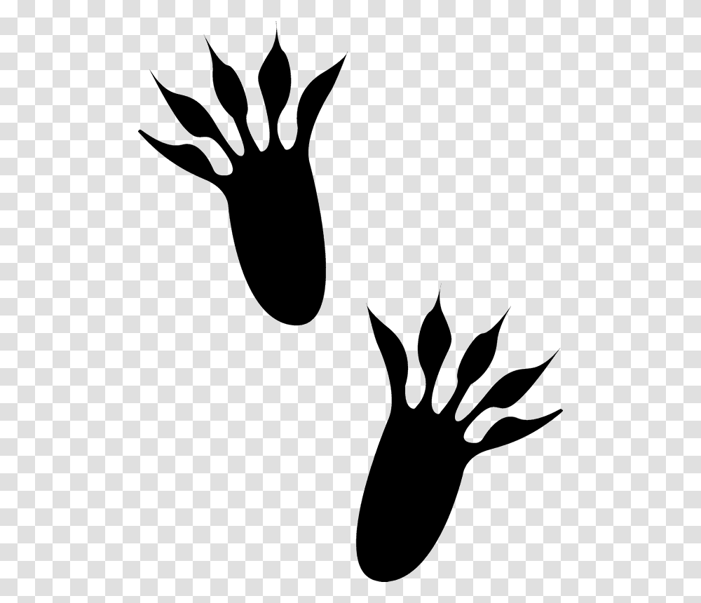 Rubber Stamp Animal Track Stamps Stamptopia Squirrel Paw Track Clipart, Stencil, Hand, Hook Transparent Png