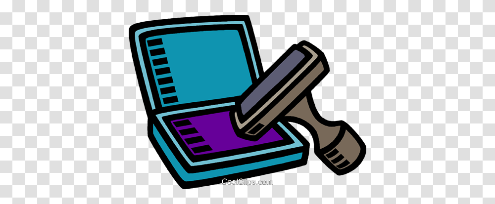 Rubber Stamp Pad Royalty Free Vector Clip Art Illustration, Electronics Transparent Png