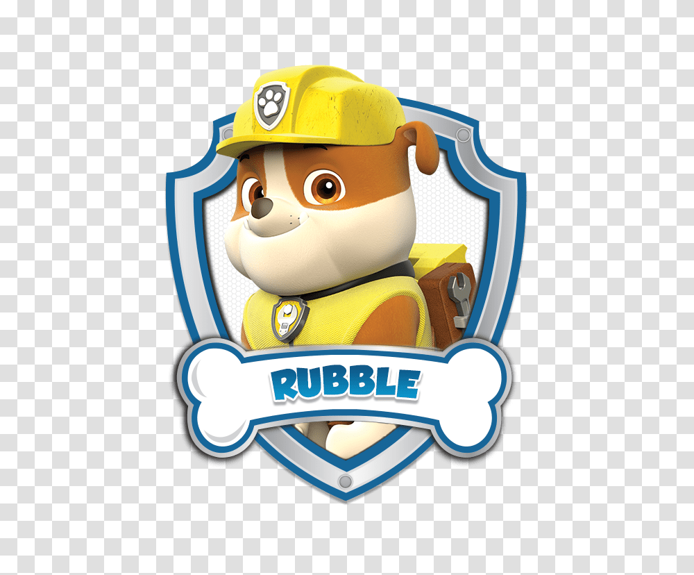 Rubble Paw Patrol Logo, Toy, Fireman, Trademark Transparent Png