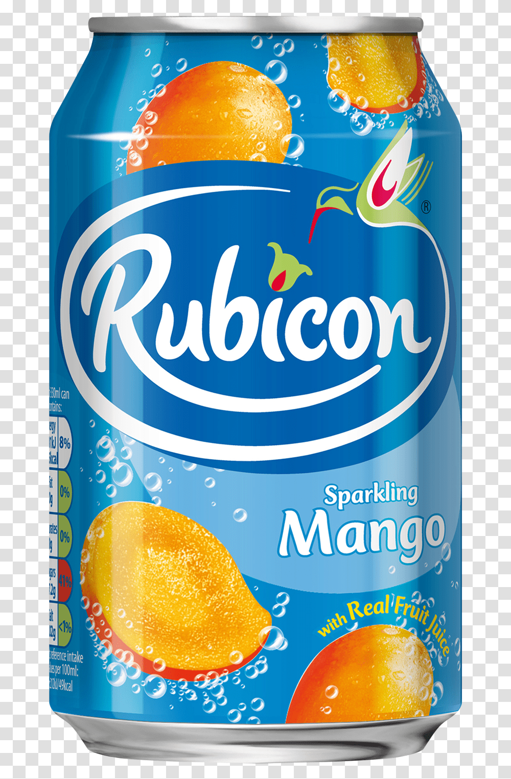 Rubicon Mango Can 24 X 330ml Rubicon Sparkling Mango, Soda, Beverage, Drink, Tin Transparent Png