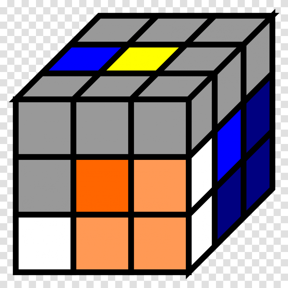 Rubik's Cube Coloring Sheet Clipart Download Rectangular Prisms With Cubes, Rubix Cube, Chess, Game, Solar Panels Transparent Png