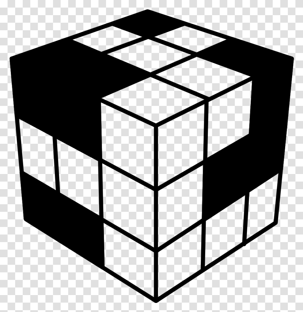 Rubiks Cube Coloring Page, Gray, World Of Warcraft Transparent Png