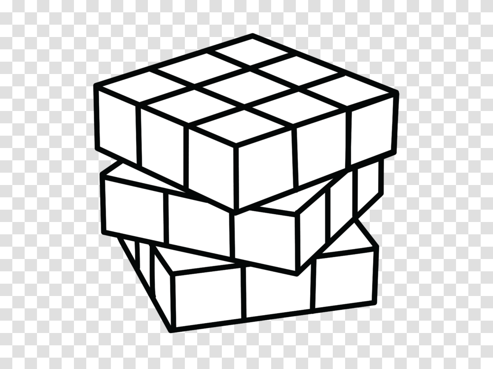 Rubix Cube Thick Linearts Clip Art, Rug Transparent Png