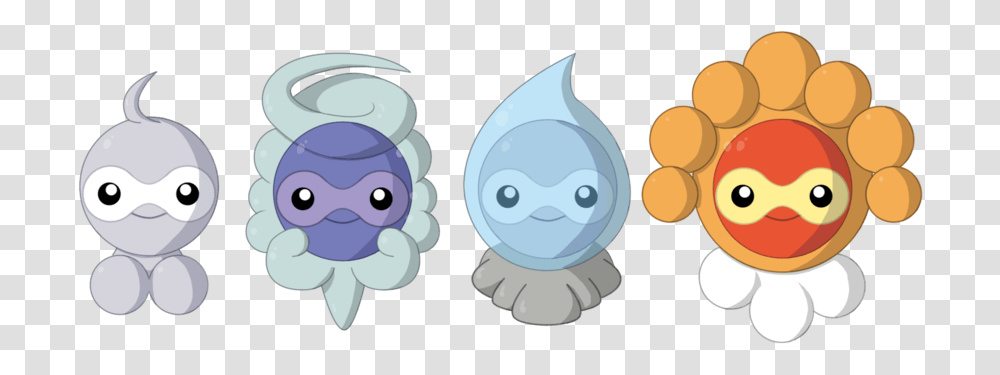 Ruby And Sapphire Castform Pokemon Go Formas, Animal, Sea Life, Toy, Invertebrate Transparent Png