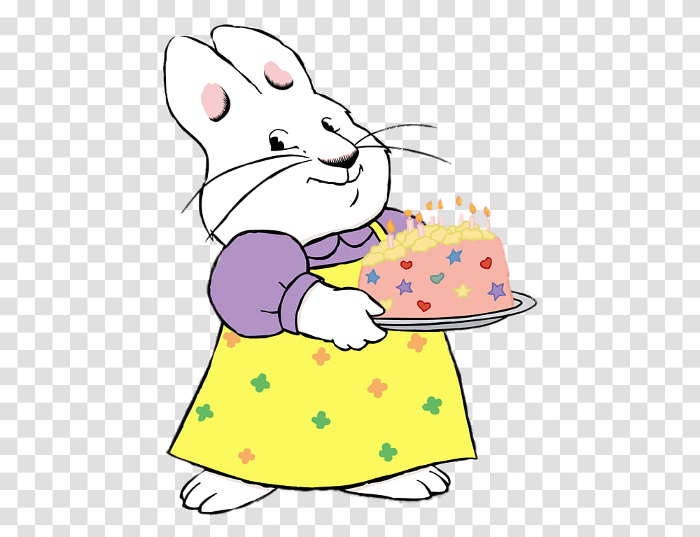 Ruby Bunny Holding Birthday Cake Image, Dessert, Food, Eating, Dog Transparent Png