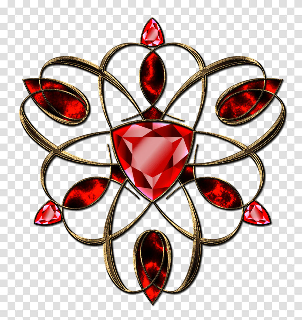 Ruby Clipart Red Jewel, Ornament, Pattern, Fractal Transparent Png