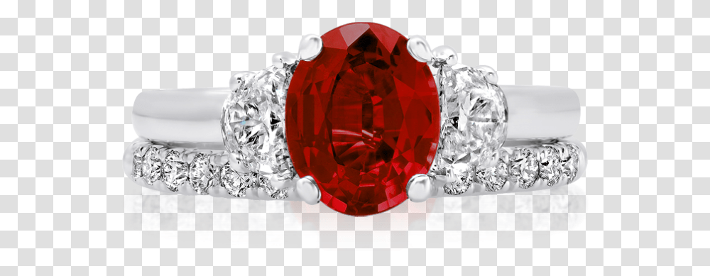 Ruby Engagement Ring With Moon Cut Side Diamonds Pre Engagement Ring, Jewelry, Accessories, Accessory, Gemstone Transparent Png