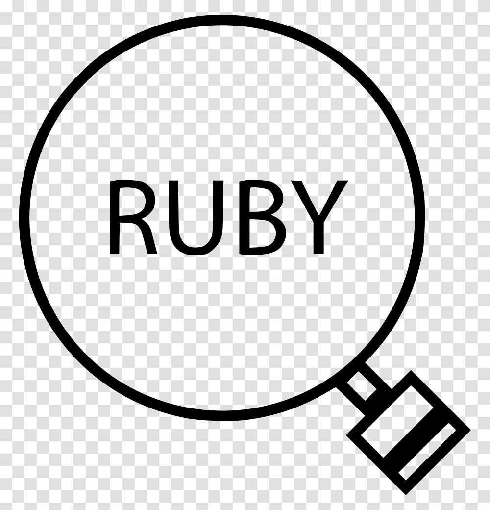 Ruby Find Programming Circle, Magnifying Transparent Png
