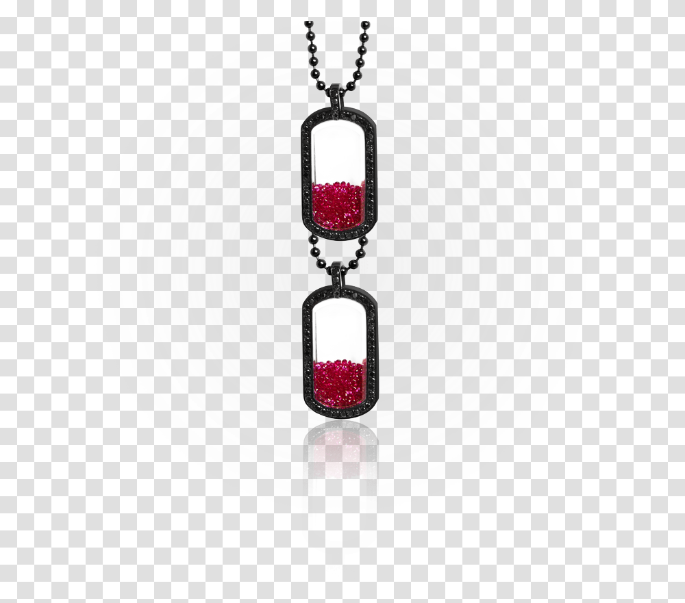 Ruby Floating Dog Tags Pendant Dogtags Diamonds, Silver Transparent Png