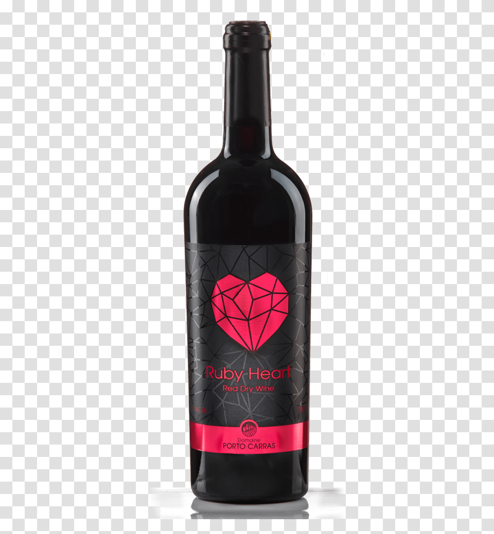 Ruby Heart Domaine Porto Carras Wine, Alcohol, Beverage, Drink, Bottle Transparent Png