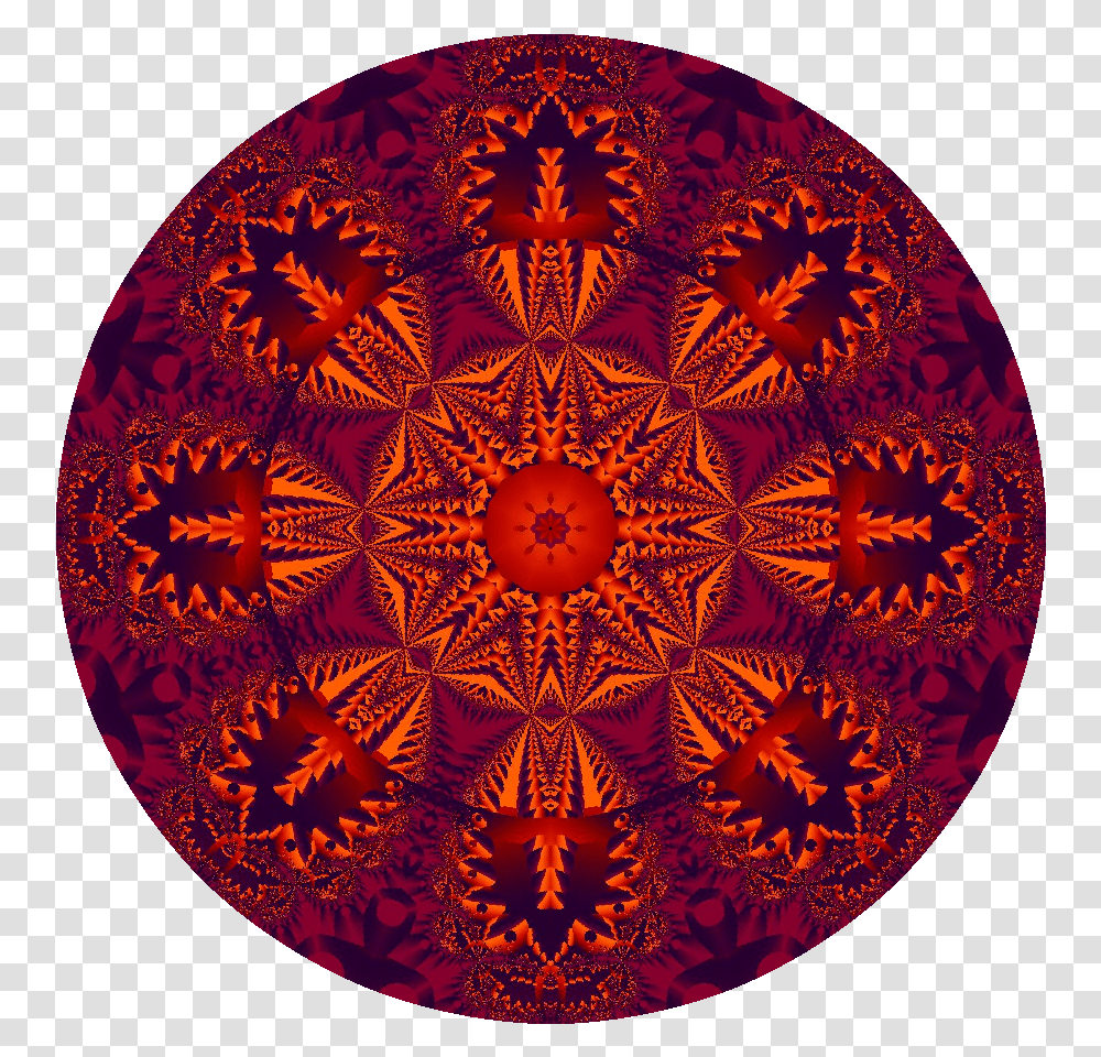 Ruby Mandala, Ornament, Pattern, Rug, Fractal Transparent Png
