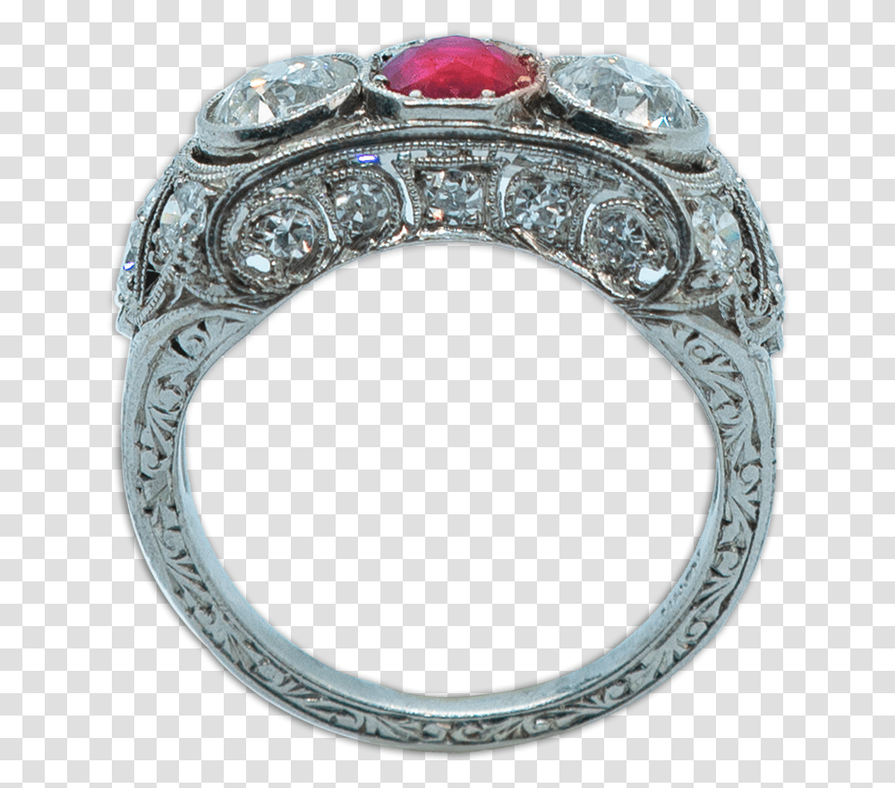 Ruby Ring Estate Sideview Engagement Ring, Jewelry, Accessories, Accessory, Diamond Transparent Png