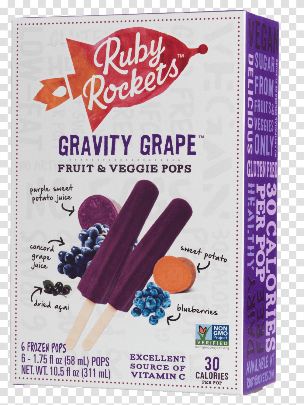 Ruby Rockets Fruit And Veggie Pops, Ice Pop, Food, Advertisement, Poster Transparent Png