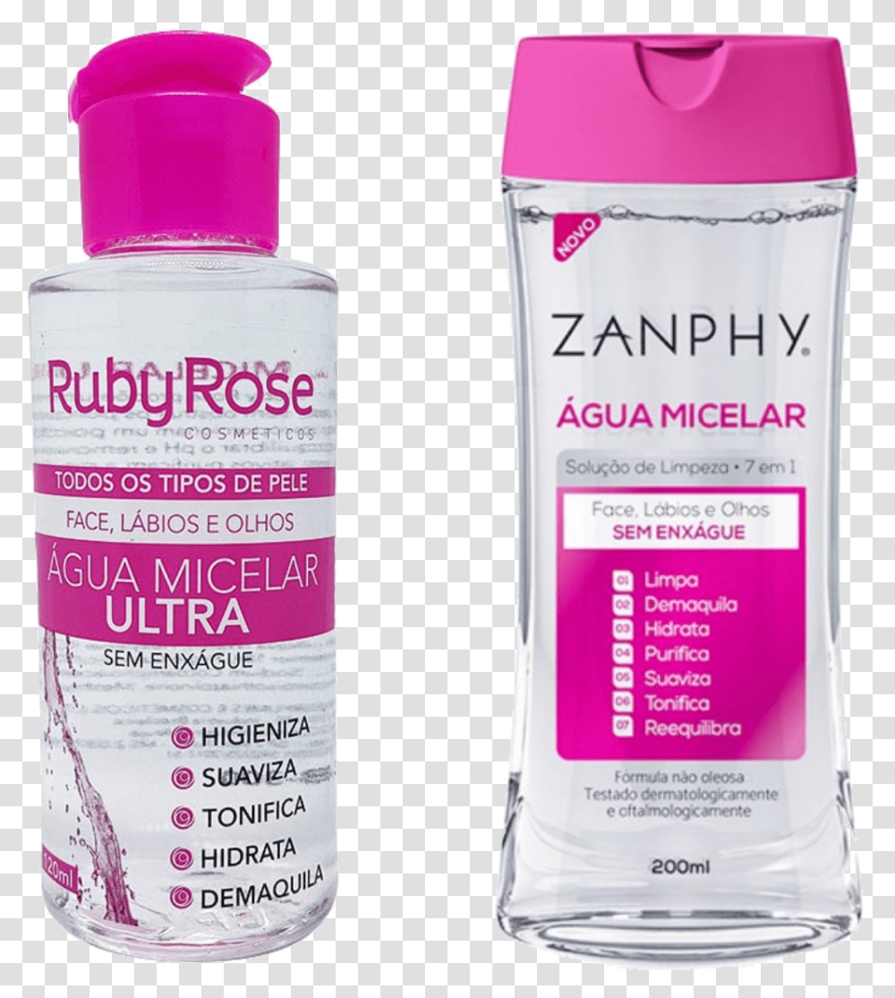 Ruby Rose Agua Micelar Ruby Rose, Bottle, Label, Cosmetics Transparent Png