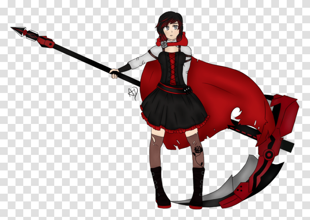 Ruby Rose By Absolutedespair Ruby Rose Rwby Season 4 Outfit, Person, Human, Performer, Ninja Transparent Png