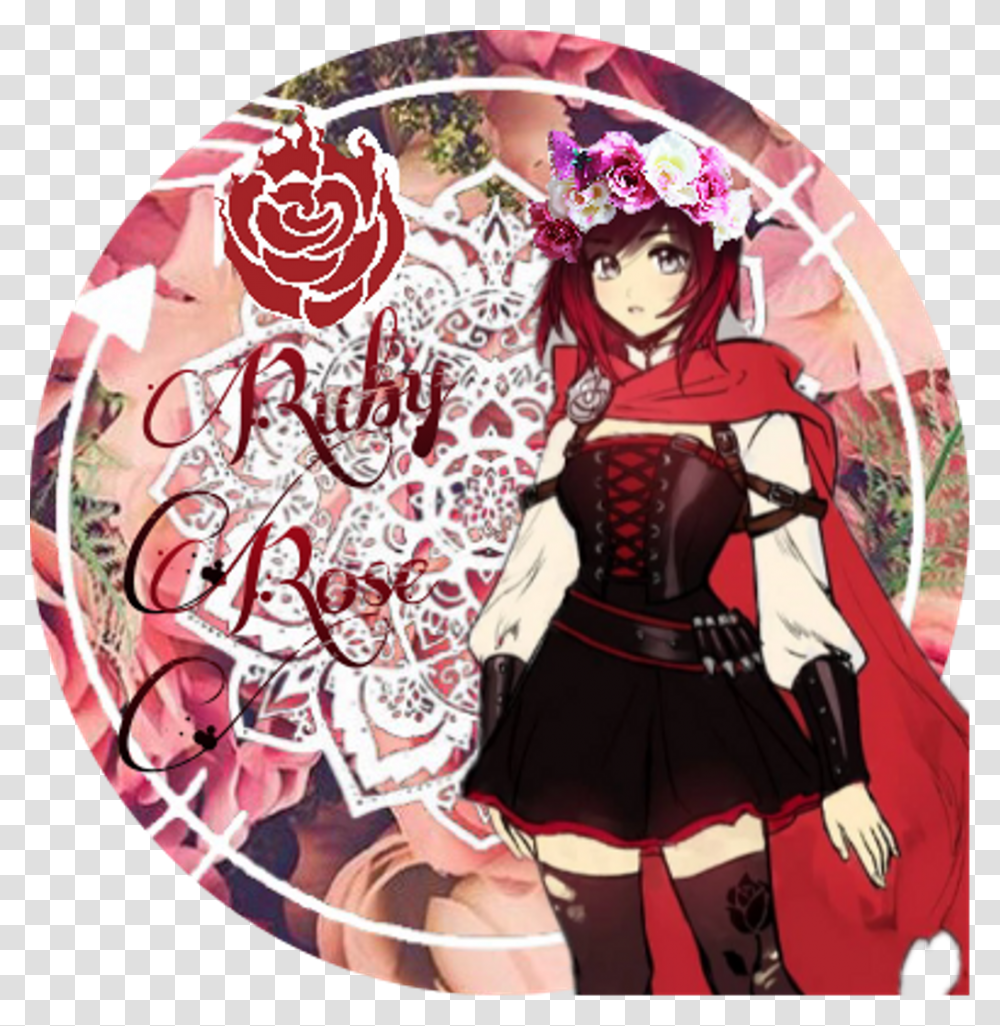 Ruby Rose Icon Art Goes To Rooster Teeth Ruby Rose, Person, Human, Manga, Comics Transparent Png