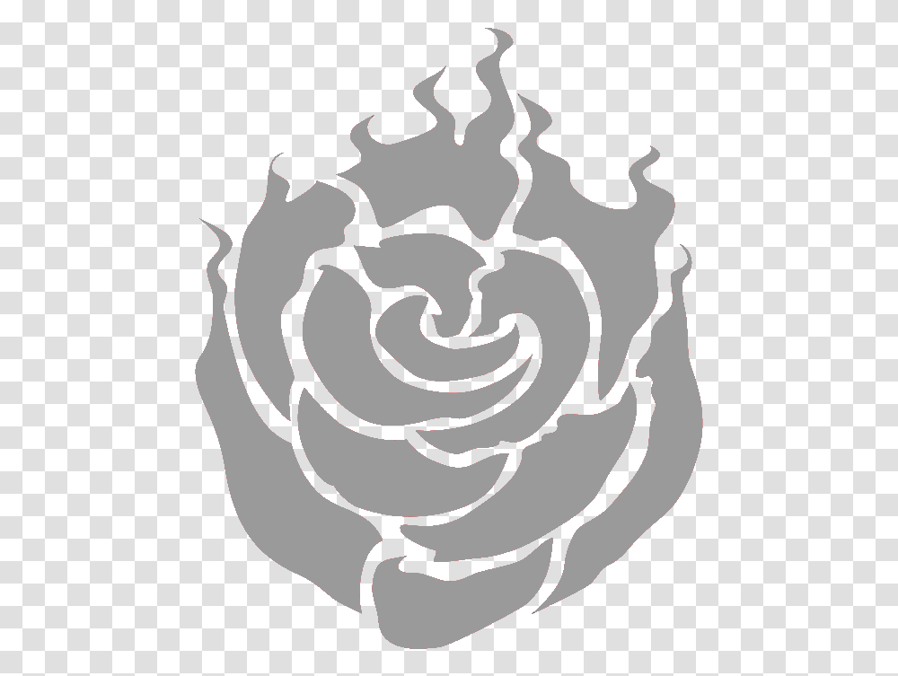 Ruby Rose Rwby Rose, Stencil, Painting, Maze Transparent Png