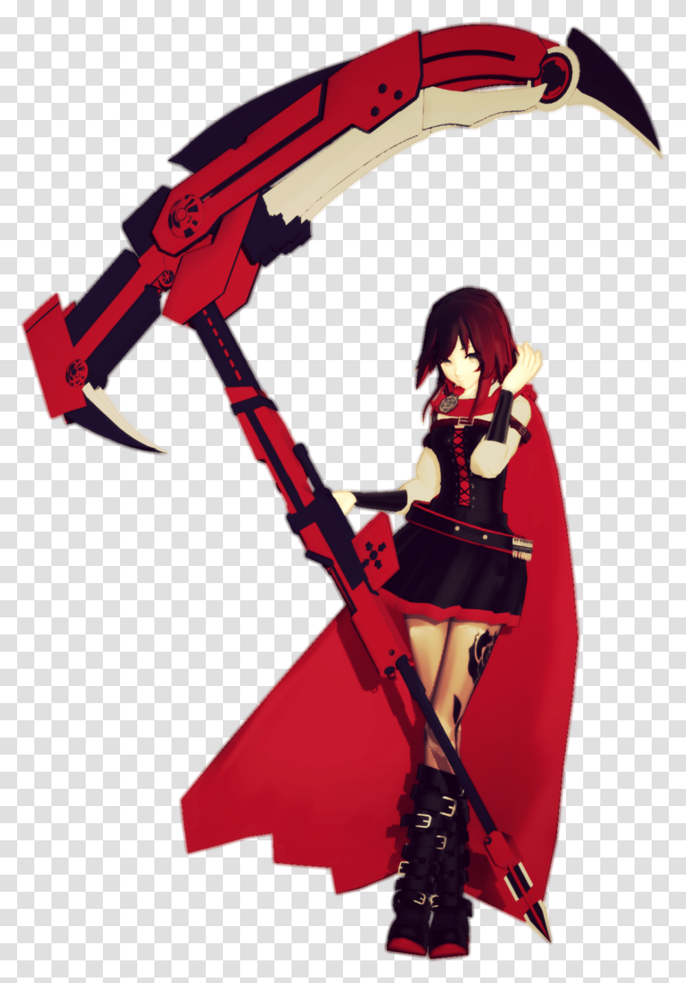 Ruby Rose Rwby Ruby Rose Mmd, Person, Bow, Costume, Leisure Activities Transparent Png