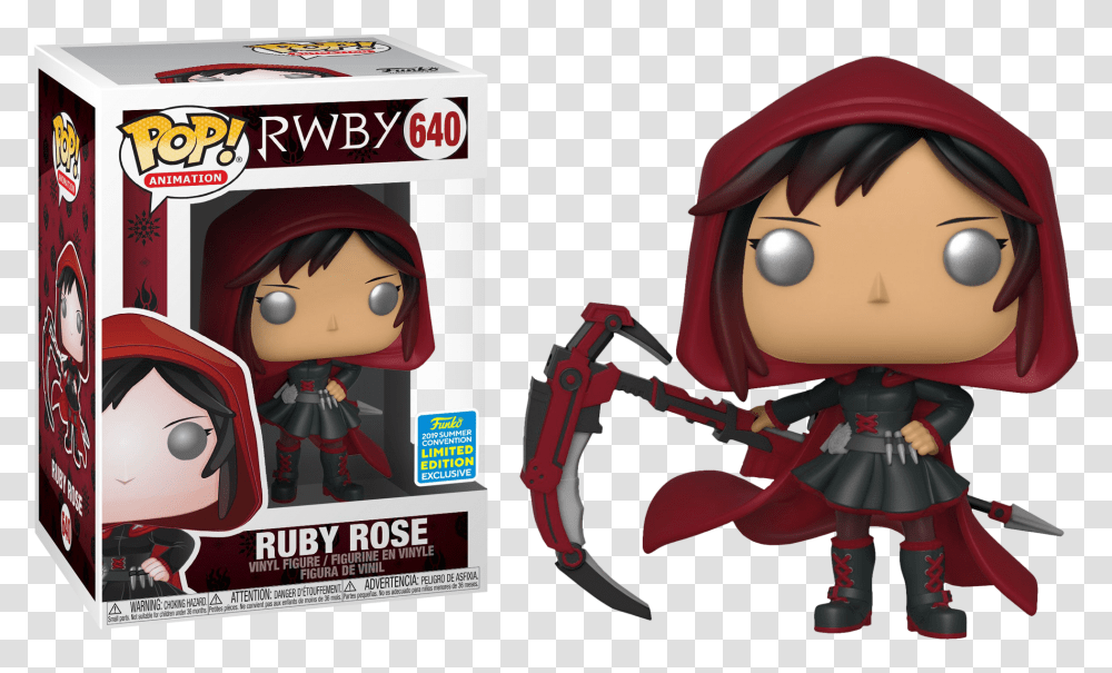 Ruby Rose With Hood Funko Pop Vinyl Figure, Toy, Poster, Advertisement, Doll Transparent Png